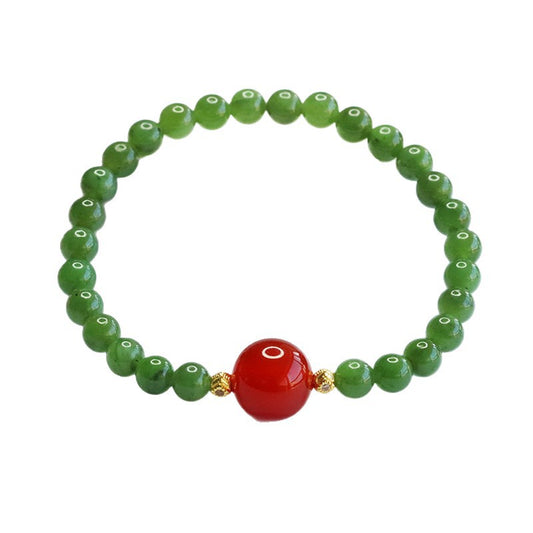 Hetian Jasper & Agate Bracelet