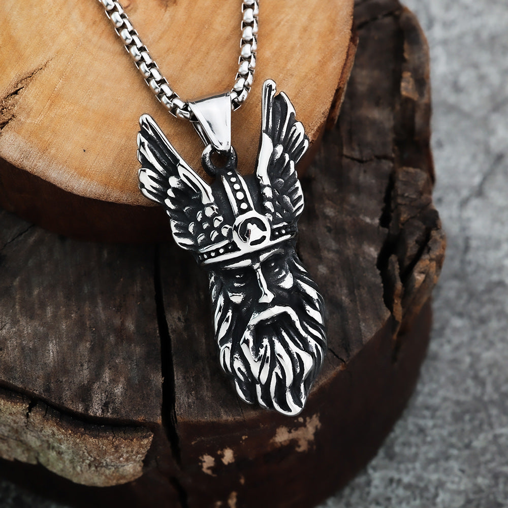Cross-Border Nordic Viking Culture Odin Pendant Men's Accessories