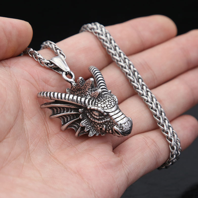 Personalized Titanium Steel Shenlong Pendant for Men