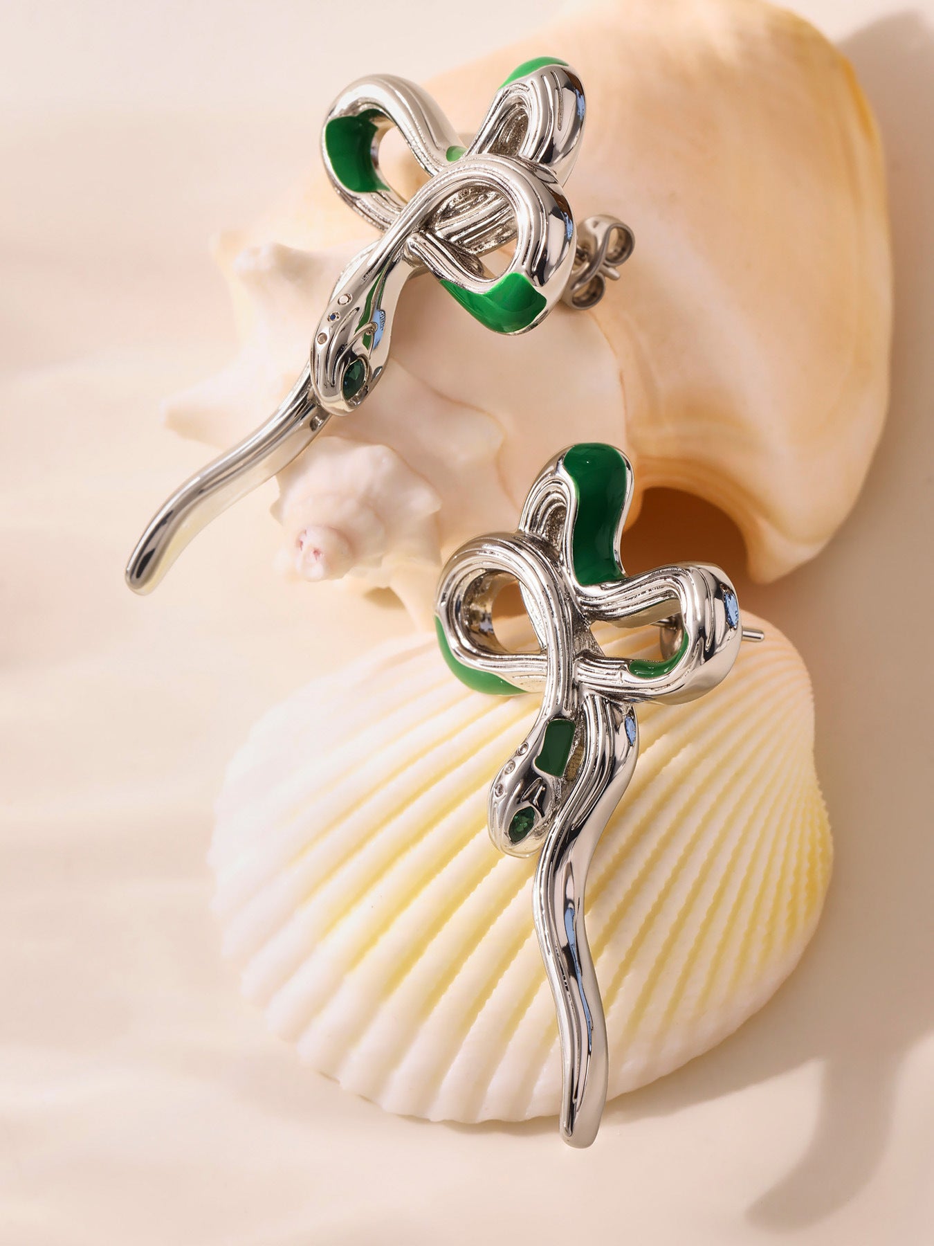 Planderful Zodiac Snake Oil Drip Earrings Personalized