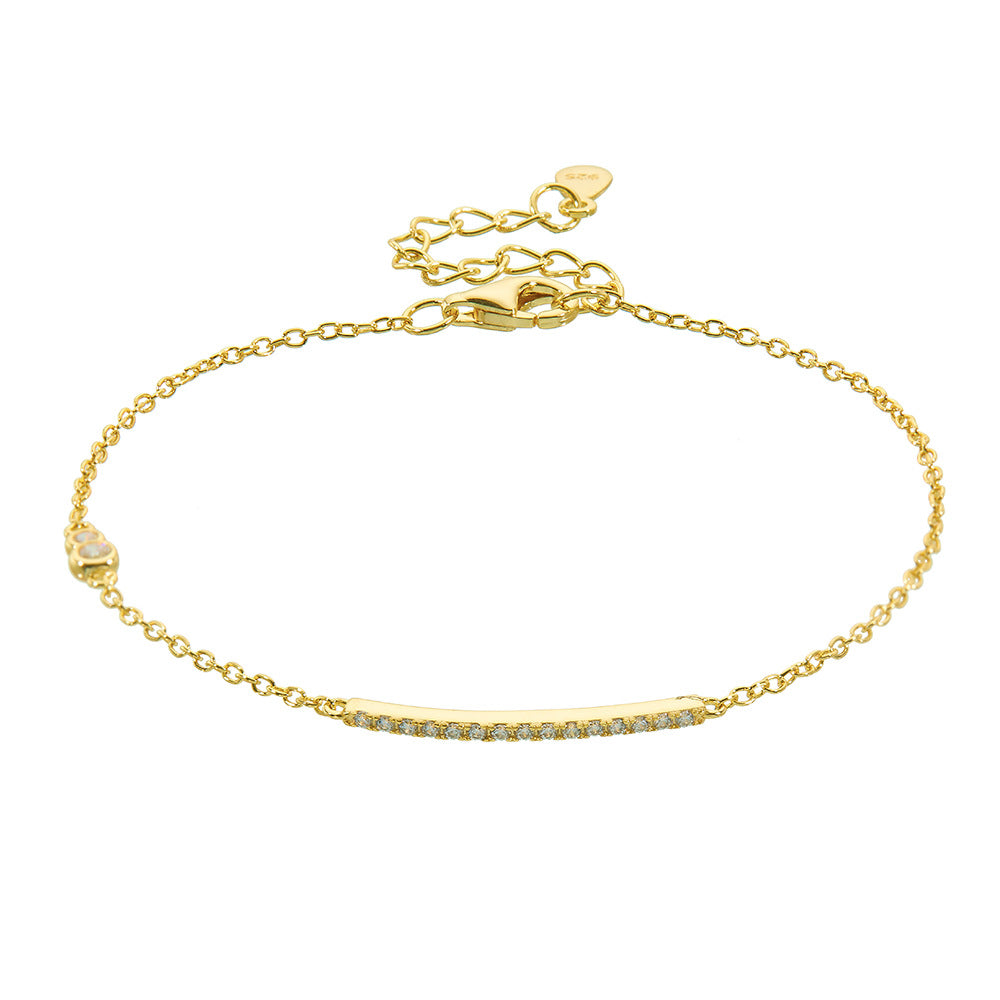 S925 Sterling Silver Bracelet Chain And Silver