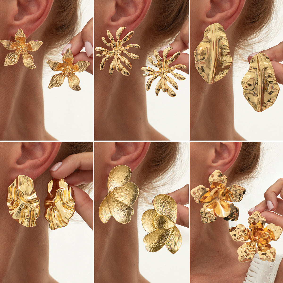 Planderful Vienna Verve Earrings – Retro Leaf Design