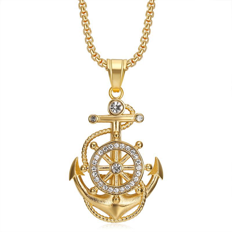 Titanium Steel Necklace – Statement Hip Hop Pendant