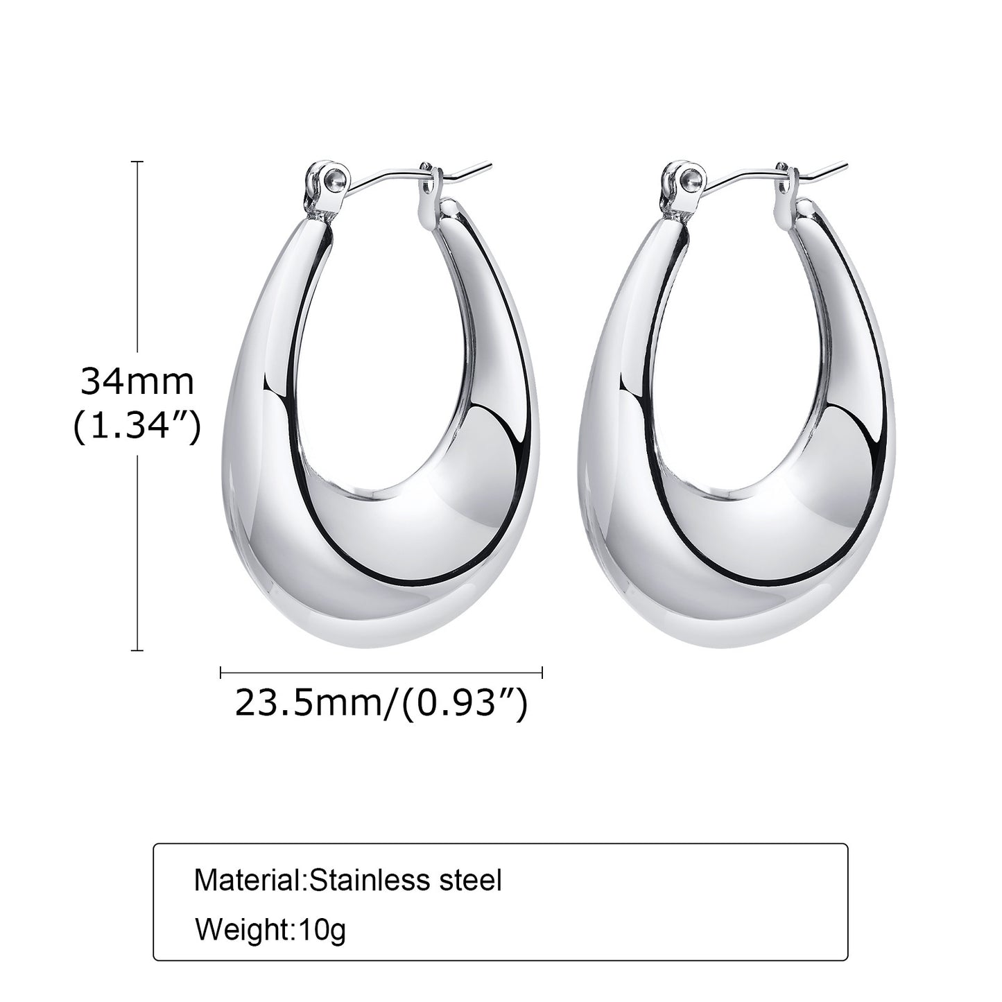 European And American Earrings Silver Simple Hollow Jewelry Wholesale