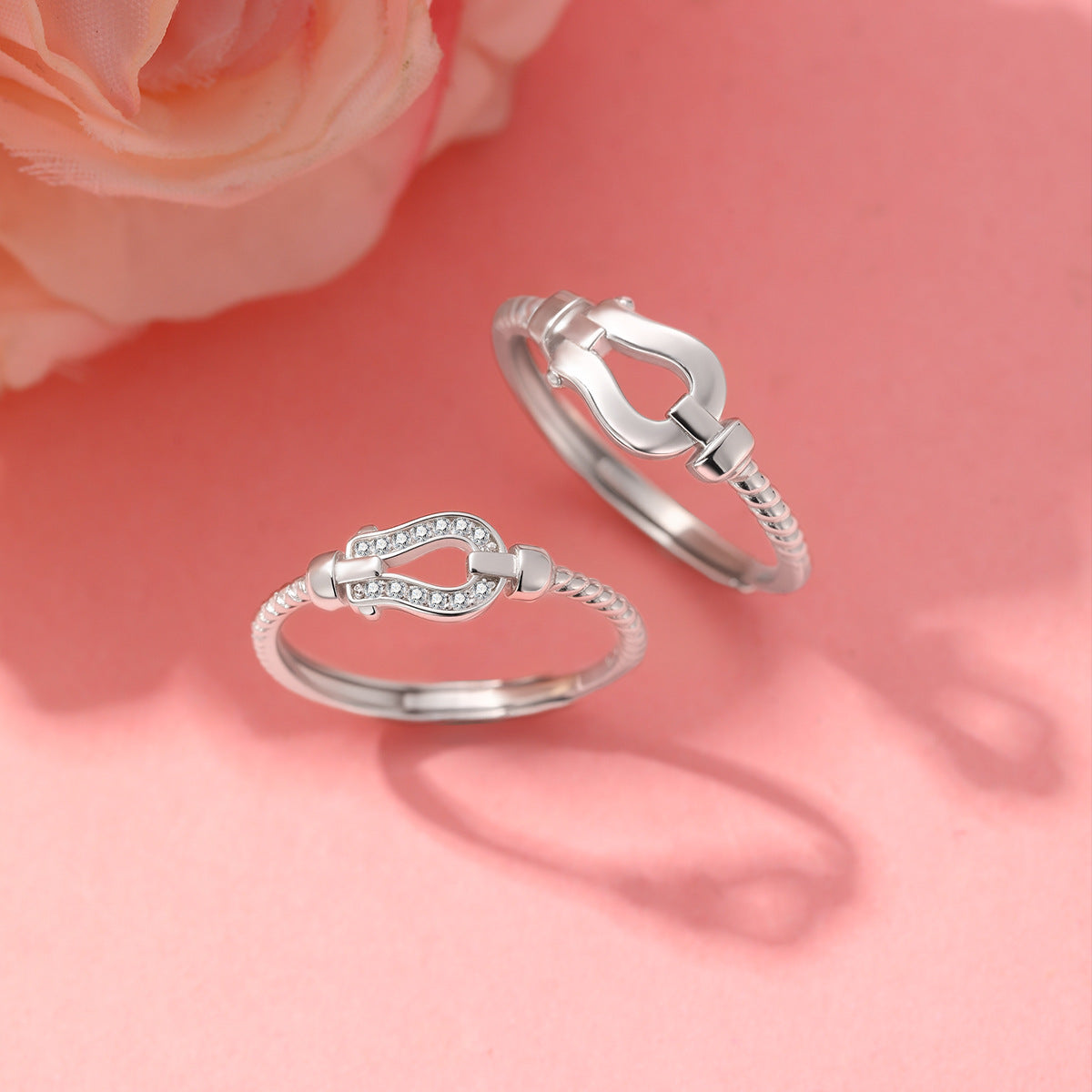 Horse Horseshoe S925 Sterling Silver Ring