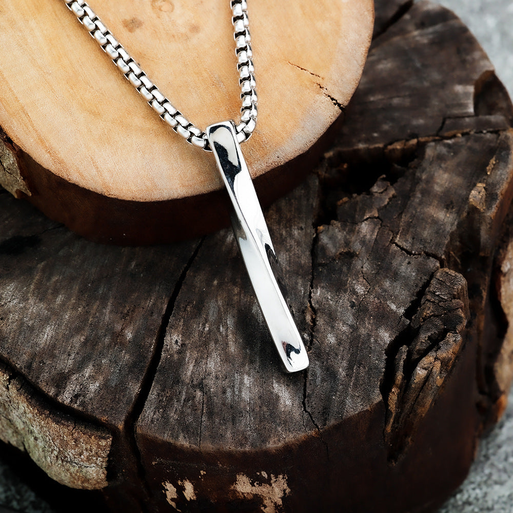 Punk Cross Stainless Steel Men's Pendant Necklace