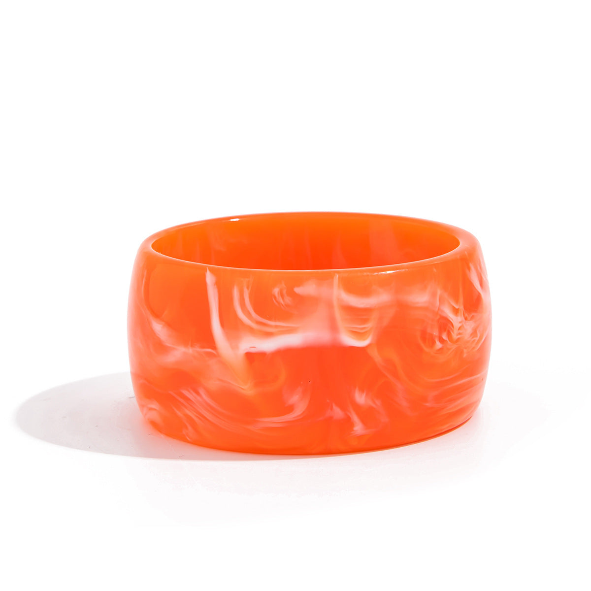 Planderful Vienna Verve Metal Dopamine Wide C Shaped Bracelet Glossy Finish Statement For Women