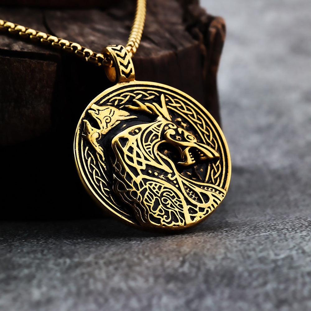 European and American Style Viking Dragon Pendant for Men