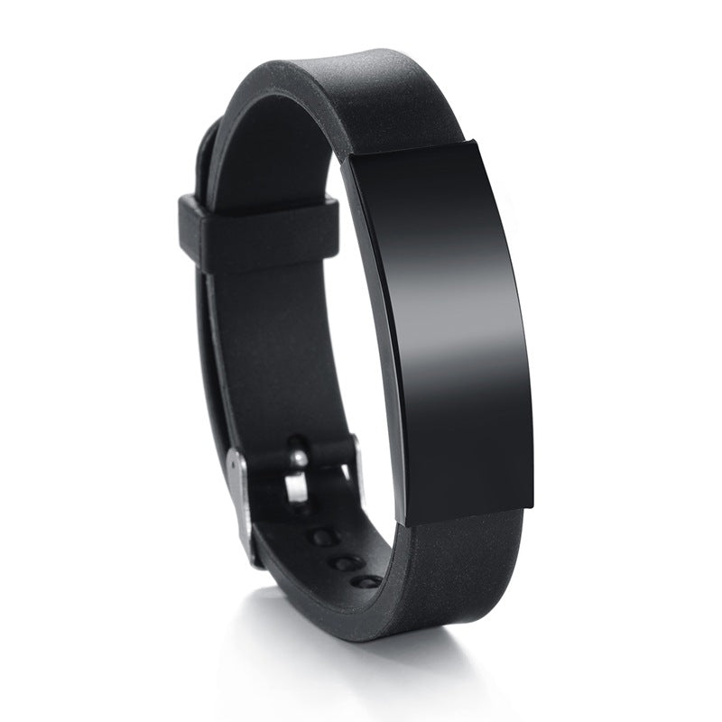 Planderful Leather Twist Stainless Steel Bracelet for Men