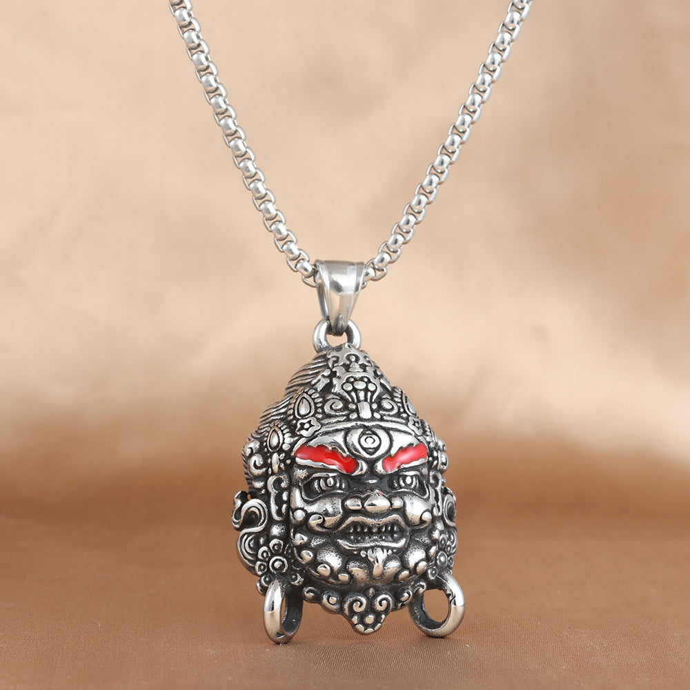 European And American Stainless Steel Lion Pendant Necklace