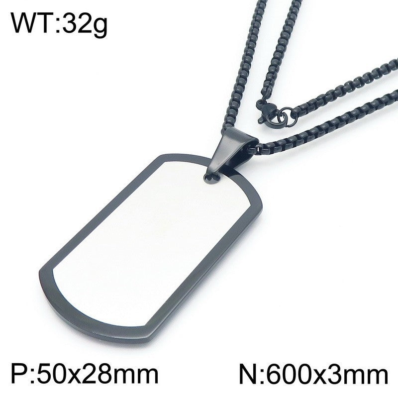 Planderful Men Hip Hop Metal Pendant Necklace Durable Urban