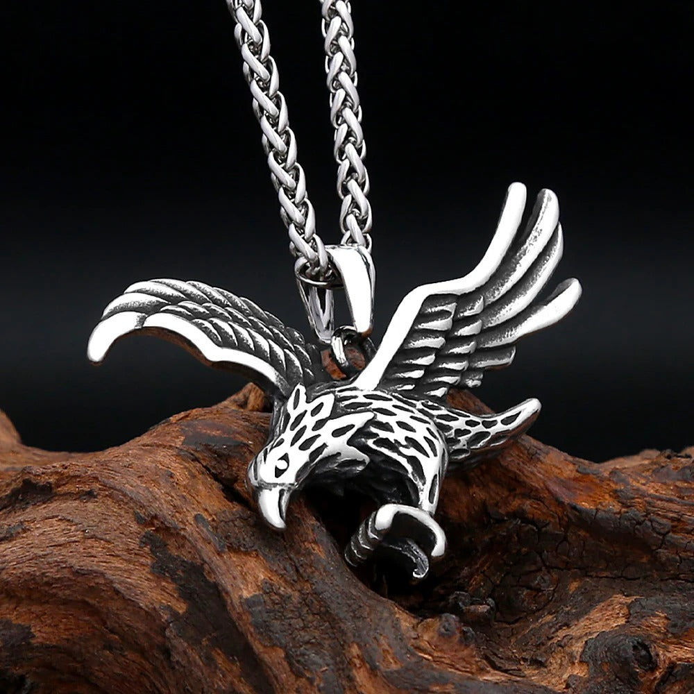 Punk Eagle Stainless Steel Men's Pendant Necklace