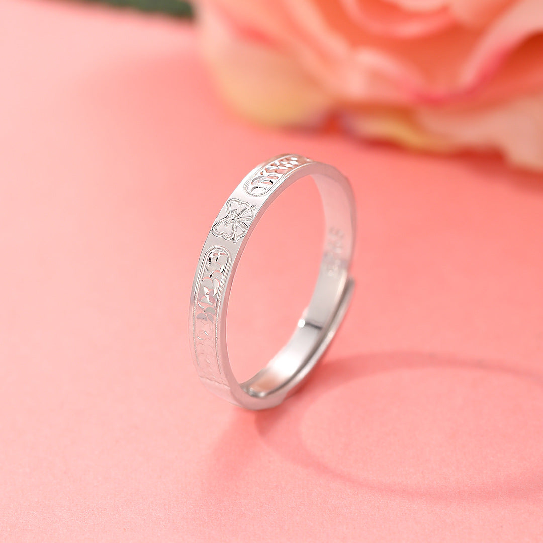 Minimalist Flash S925 Sterling Silver Women's Ring