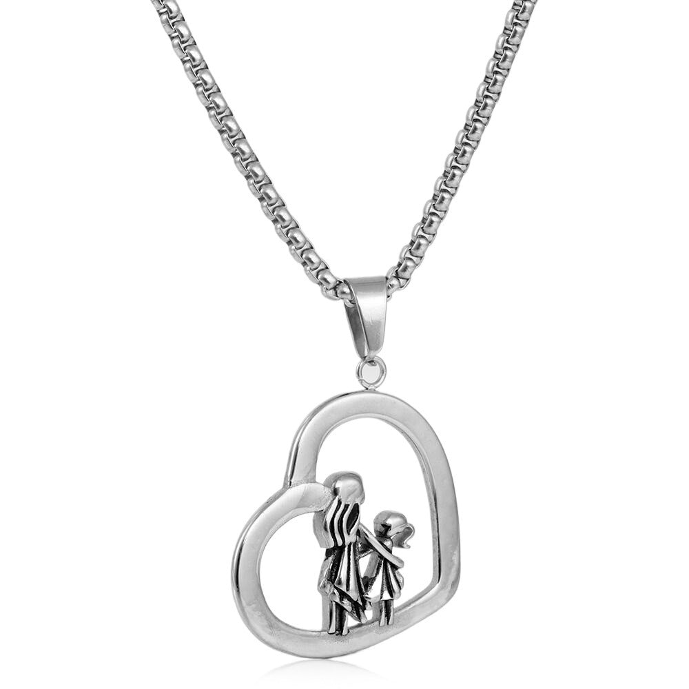 European And American Stainless Steel Love Pendant Necklace