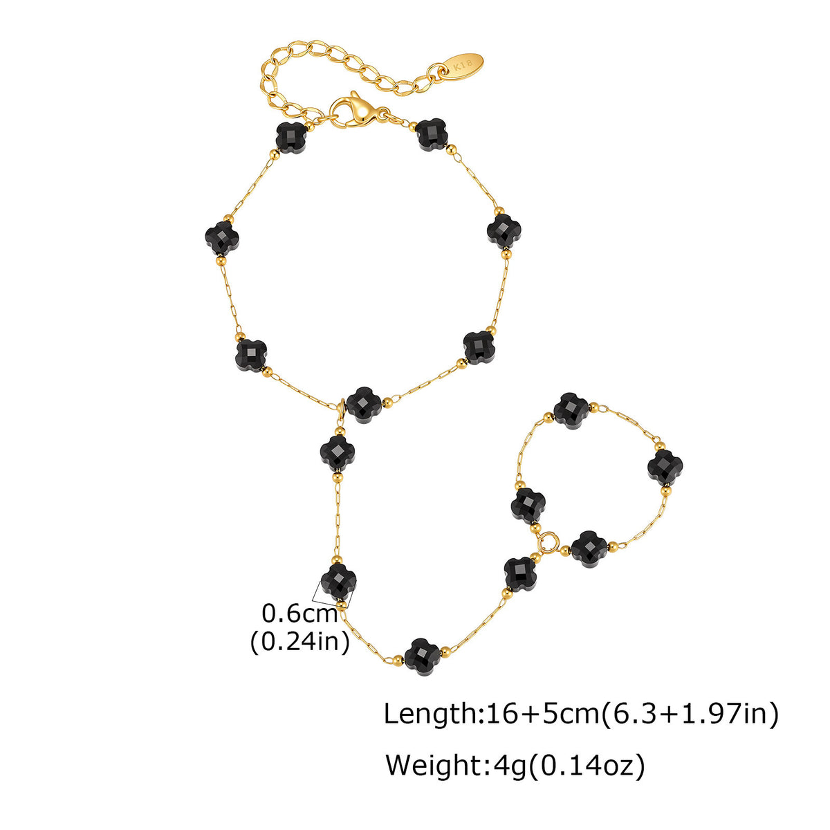 Zircon Stainless Steel Bracelet Unisex