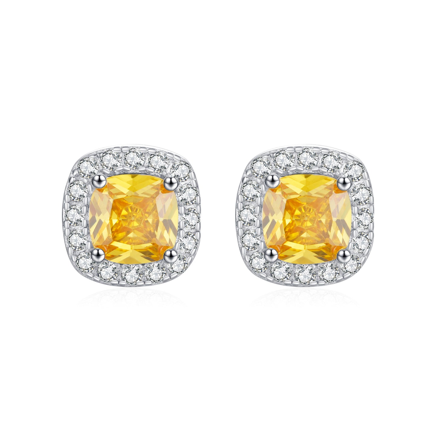 Everyday Genie Zircon Studded Sterling Silver Earrings