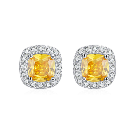 Everyday Genie Zircon Studded Sterling Silver Earrings
