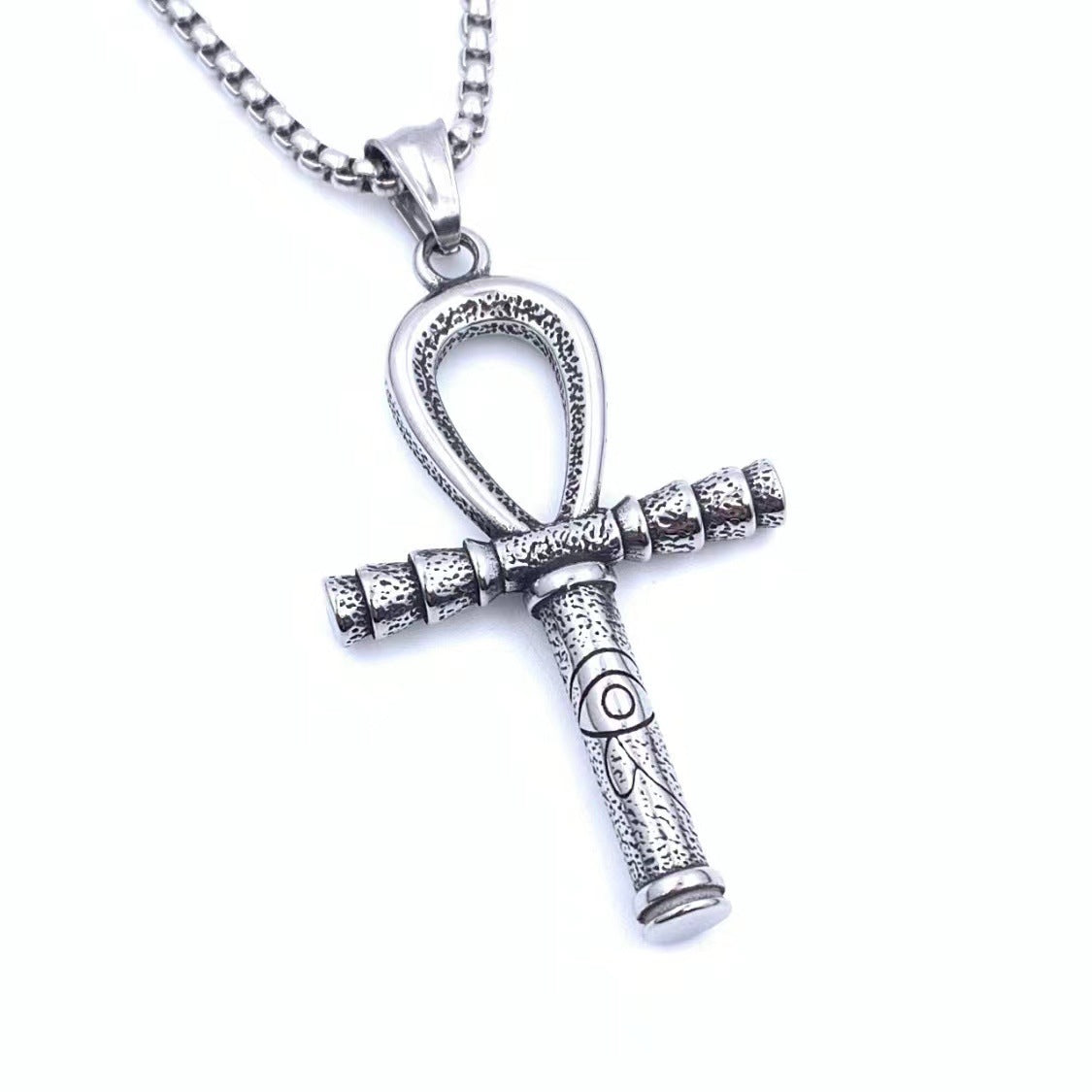 Eye Of Horus Pharaoh Scepter Pendant Necklace Titanium Steel For Men By Planderful Everyday Genie