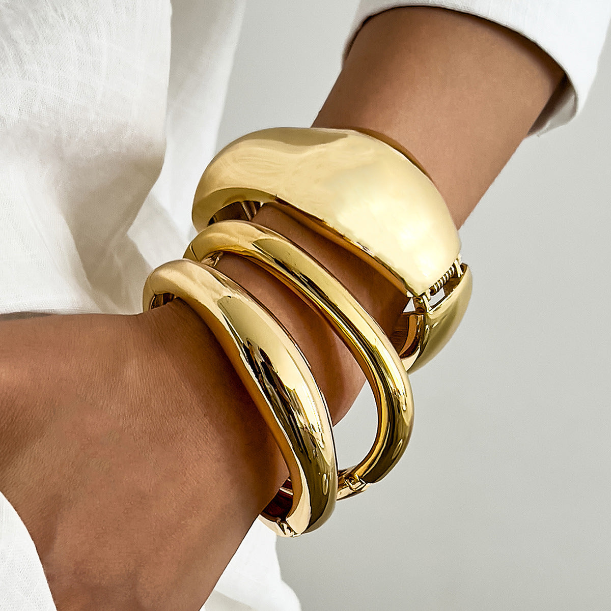 Planderful Geometric Alloy Bracelet Vienna Verve For Women Bold Statement Jewelry