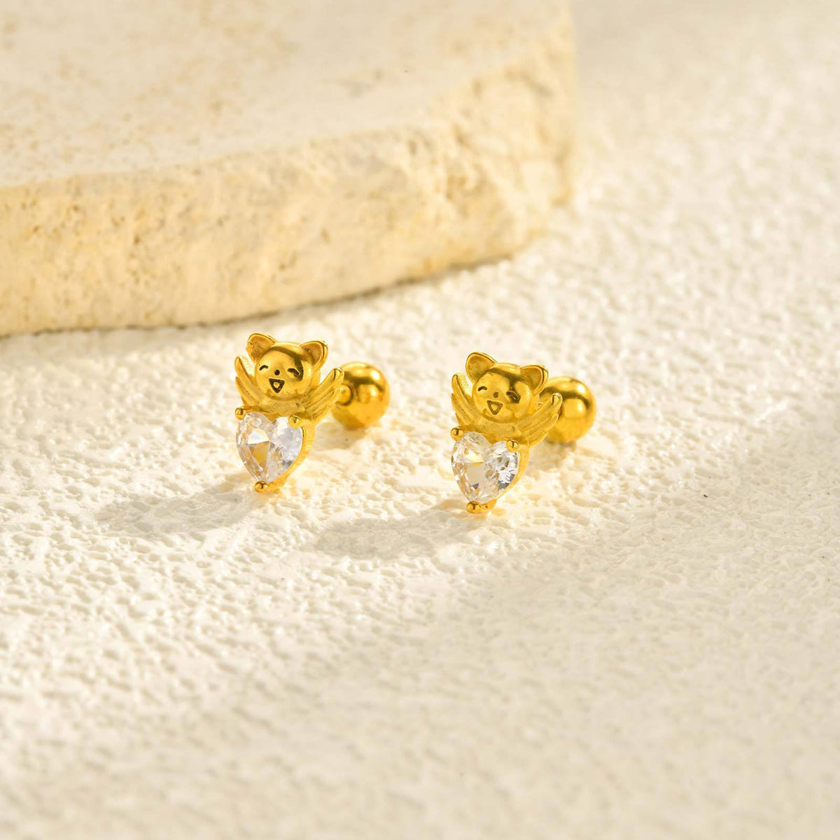 Zircon Heart Single Earring
