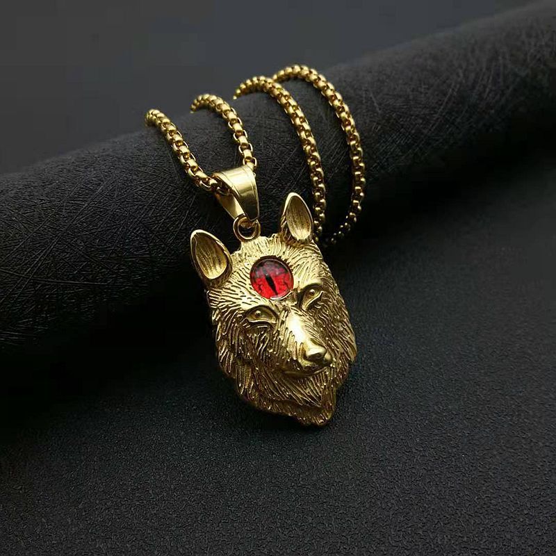 Steel Necklace – Vintage Nordic Vikings Punk Totem Pendant For Everyday Style Look