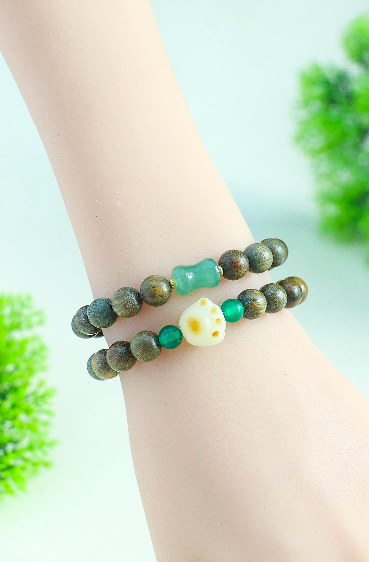 Planderful Fortune's Favor Bracelet – Retro Ethnic Style with Cat Claw Beads