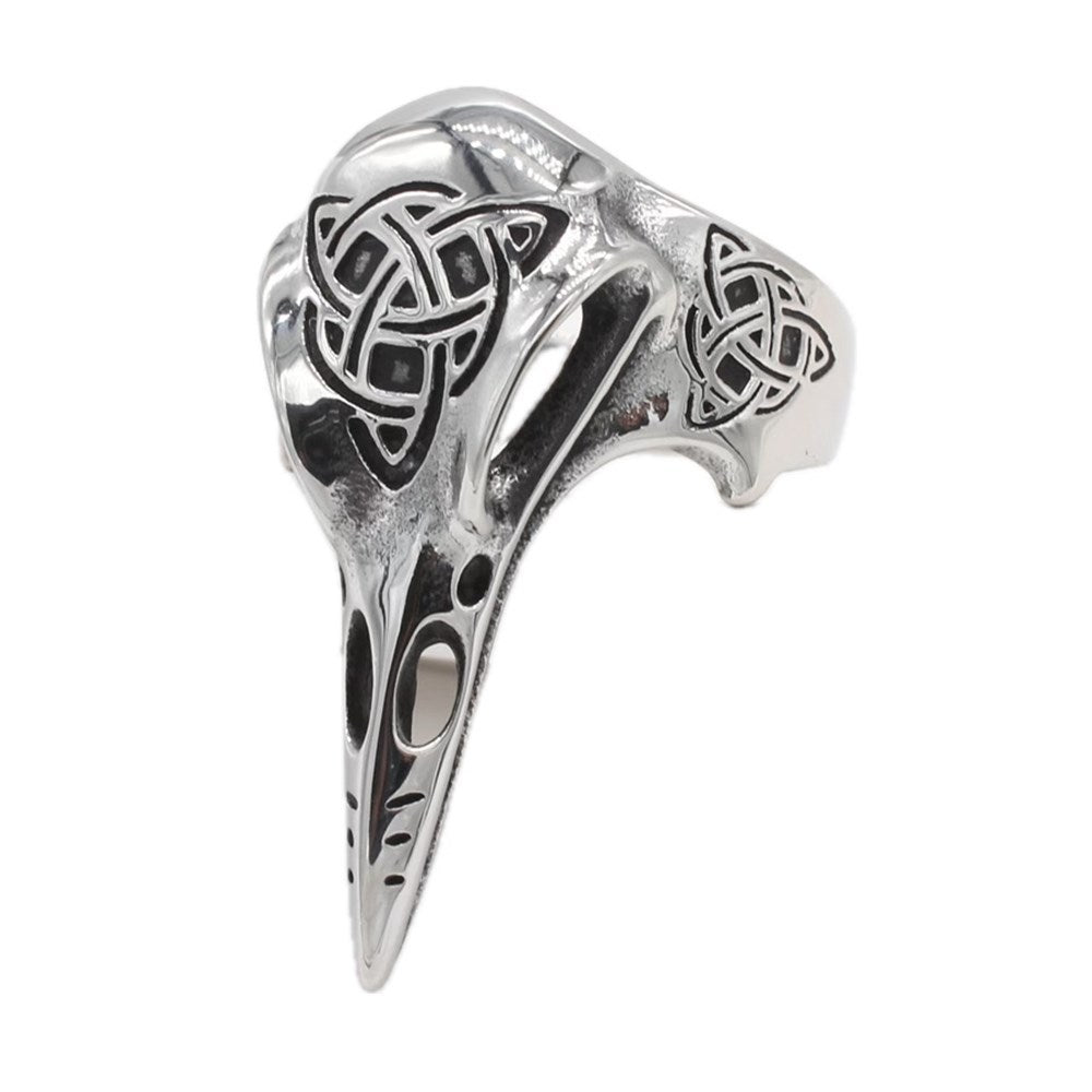 Planderful Everyday Genie – European and American Personalized Retro Viking Long-Pointed Men's Titanium Steel Ring