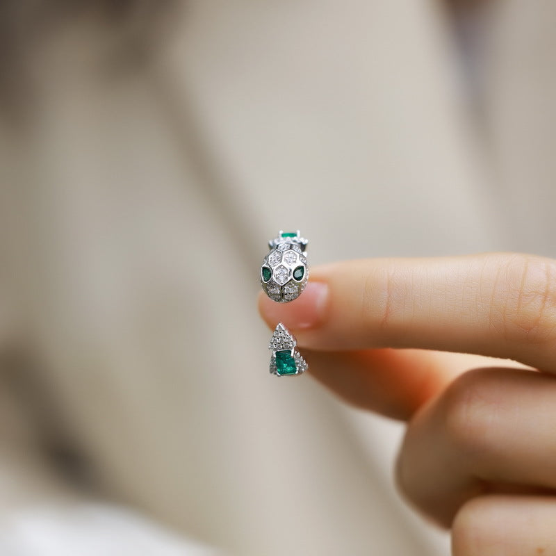 Planderful Gala Fireworks Snake Jewelry Set – Colorful Lab Grown Gemstone in S925 Silver