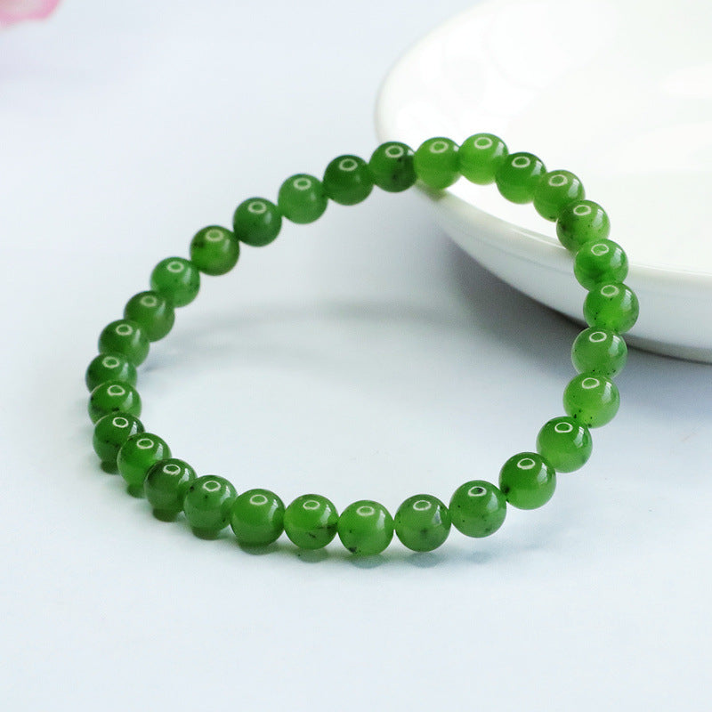 Fortune's Favor Sterling Silver Jade Bracelet