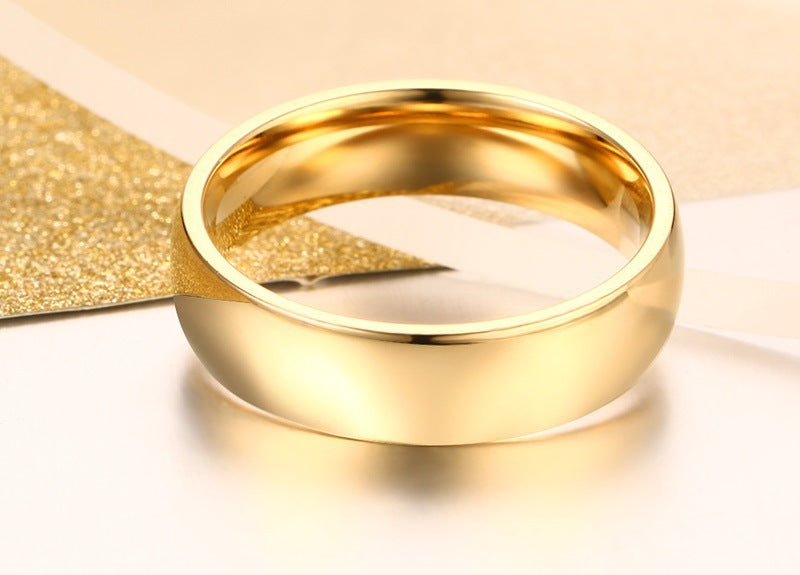 Titanium Steel Plain Ring Simple Personality Men's Ring