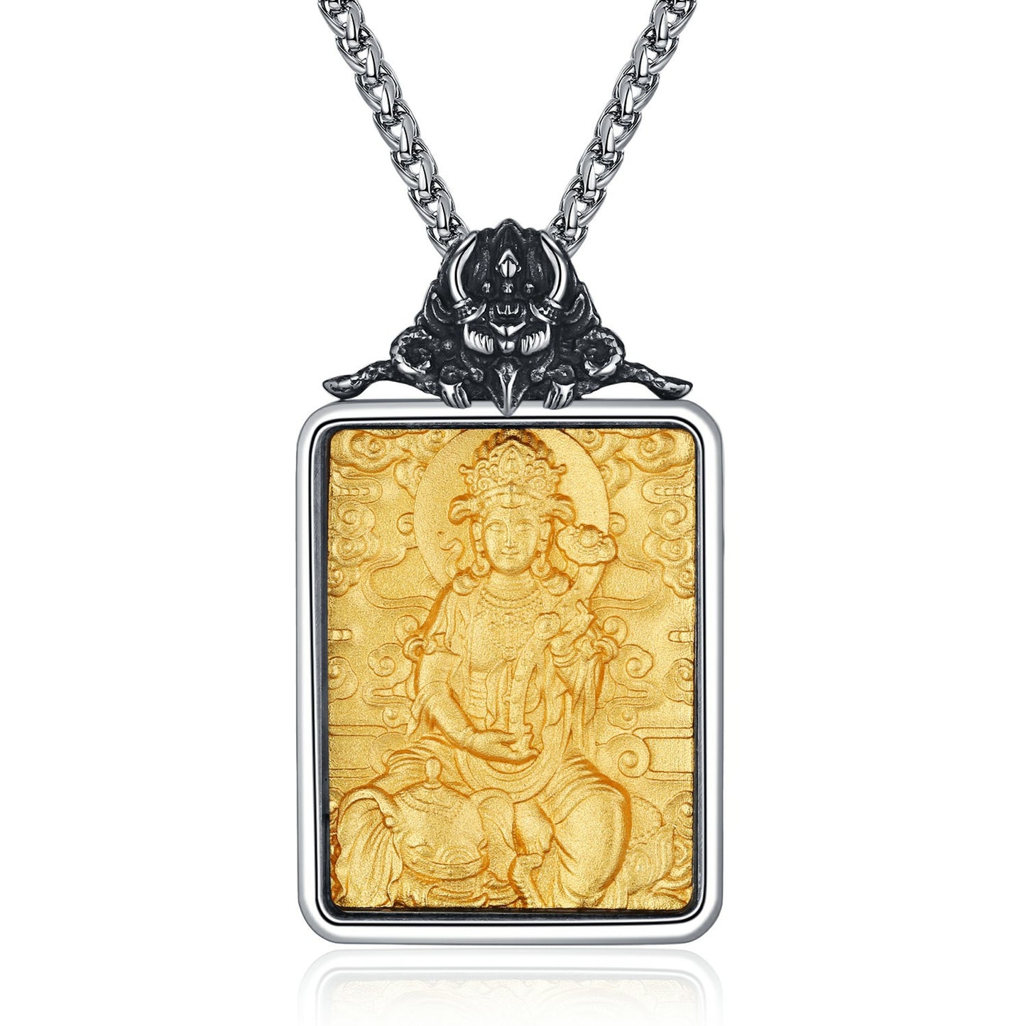 Steel Necklace - Elegant Zodiac Saints Pendant
