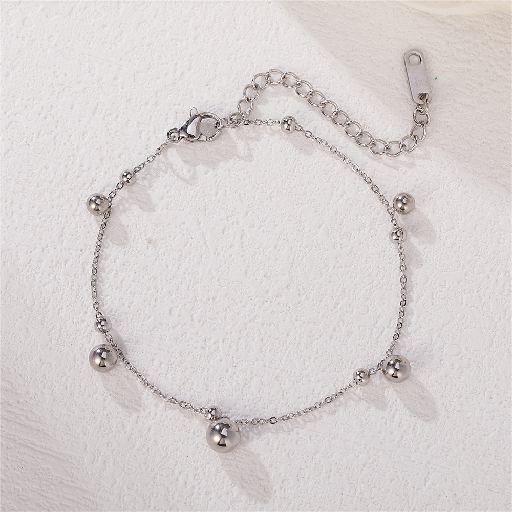 Planderful Everyday Genie Bracelet For Women Simple Round Bead Bell Statement Jewelry