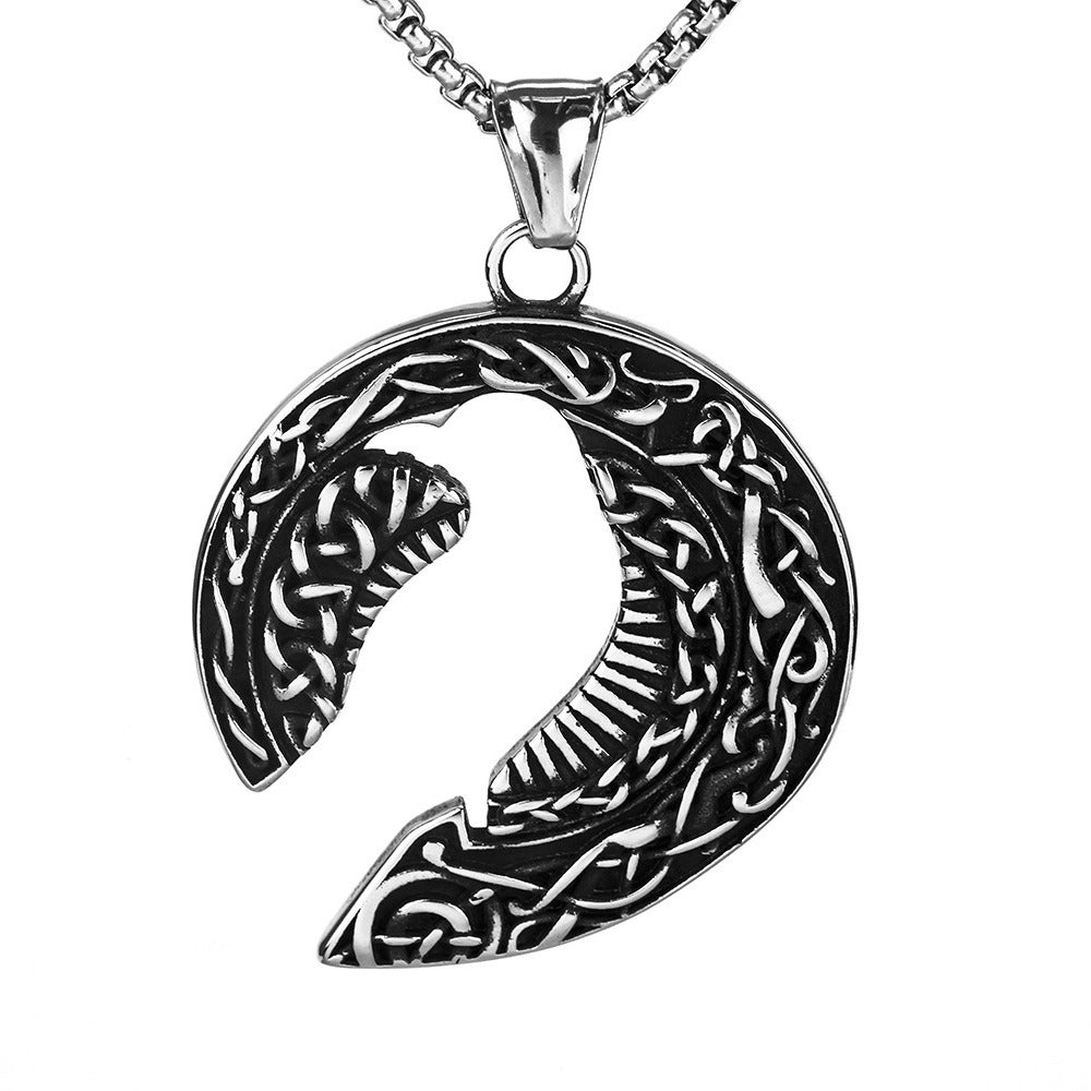 Cross-Border E-Commerce Amazon Neckwear Viking Pendant Necklace