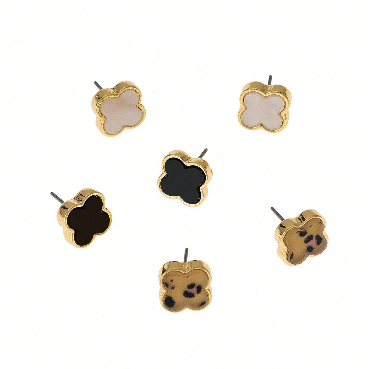 Planderful Vienna Verve Earrings Set – Exquisite Leopard Print Design