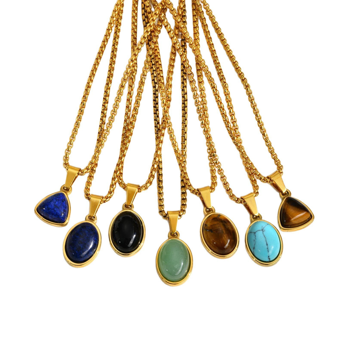 Vintage-Inspired Inlay Pendants — Chain Optional