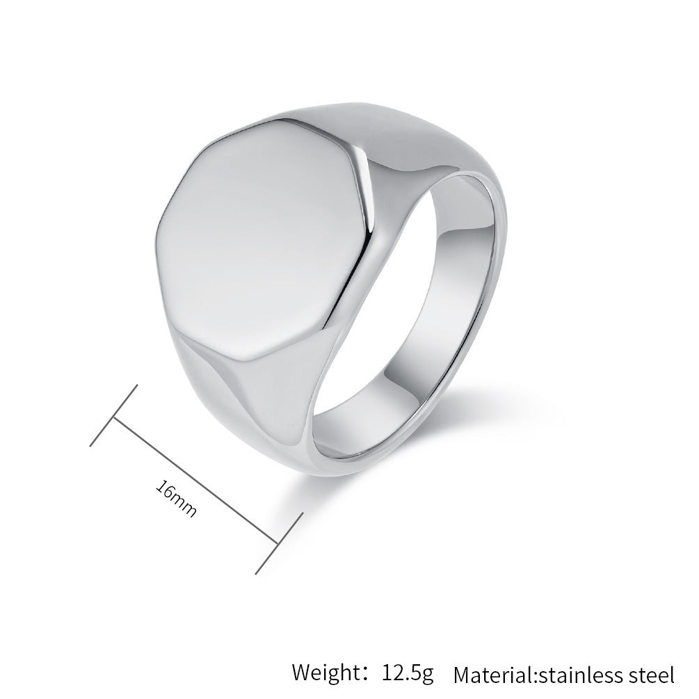 Steel Ring – Minimalist Everyday Wear Geometric Steel Band For Modern Men That Elevates Any Look