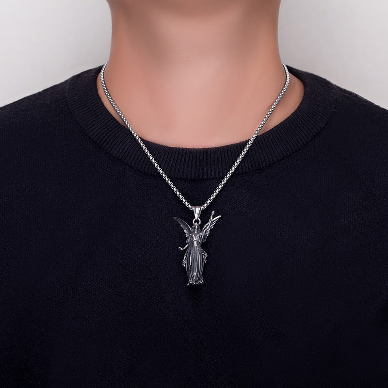 Steel Necklace – Luxury Men’s Hip Hop Chain For Everyday Streetwear And Casual Style