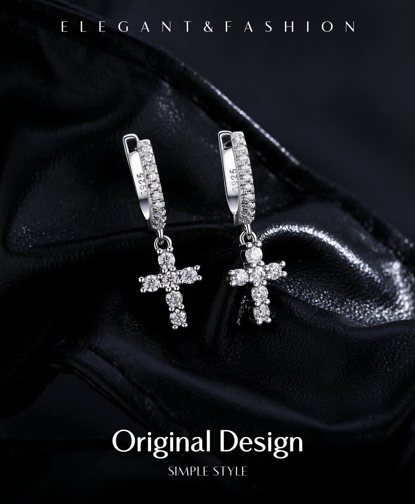 Planderful Moissanite Sparkling Earrings – Dazzling Moissanite Gemstone Design