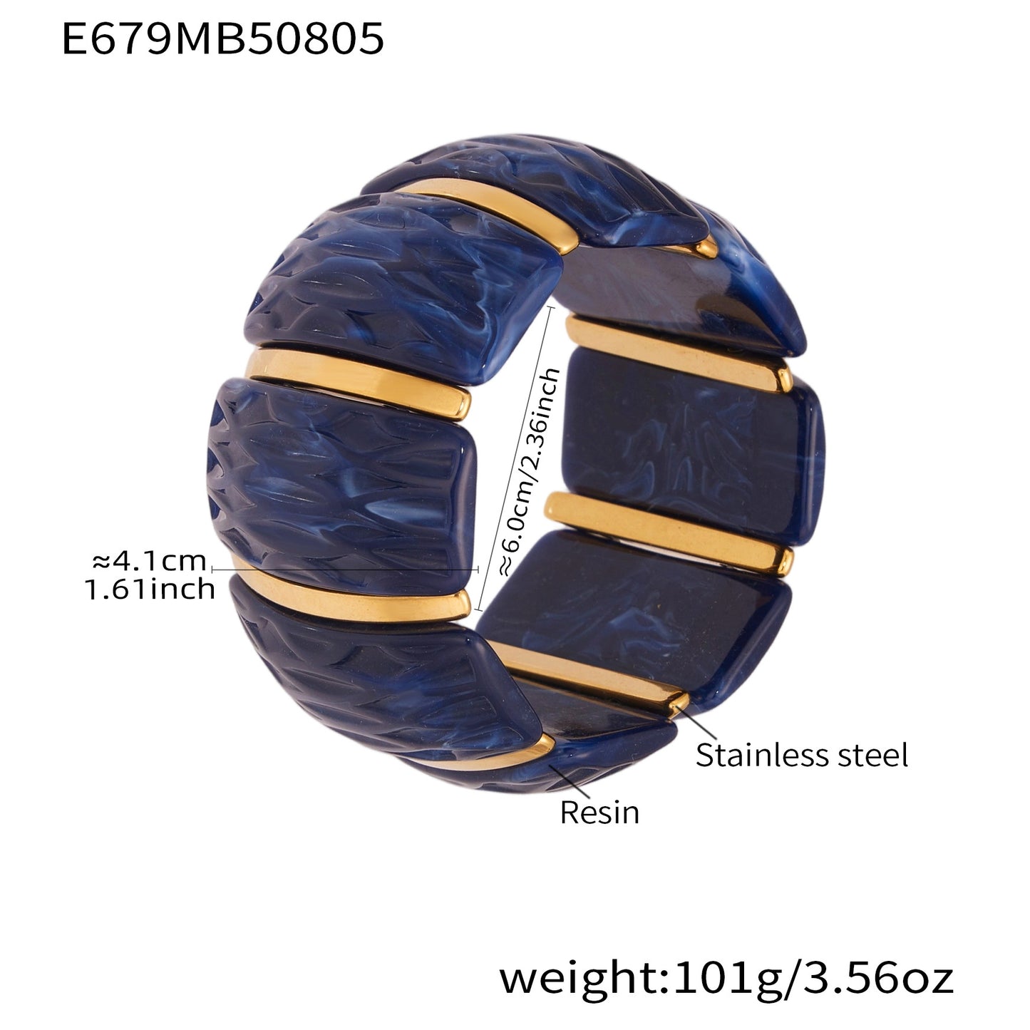 Planderful Resin Elastic Bracelet Eco Multicolor Women