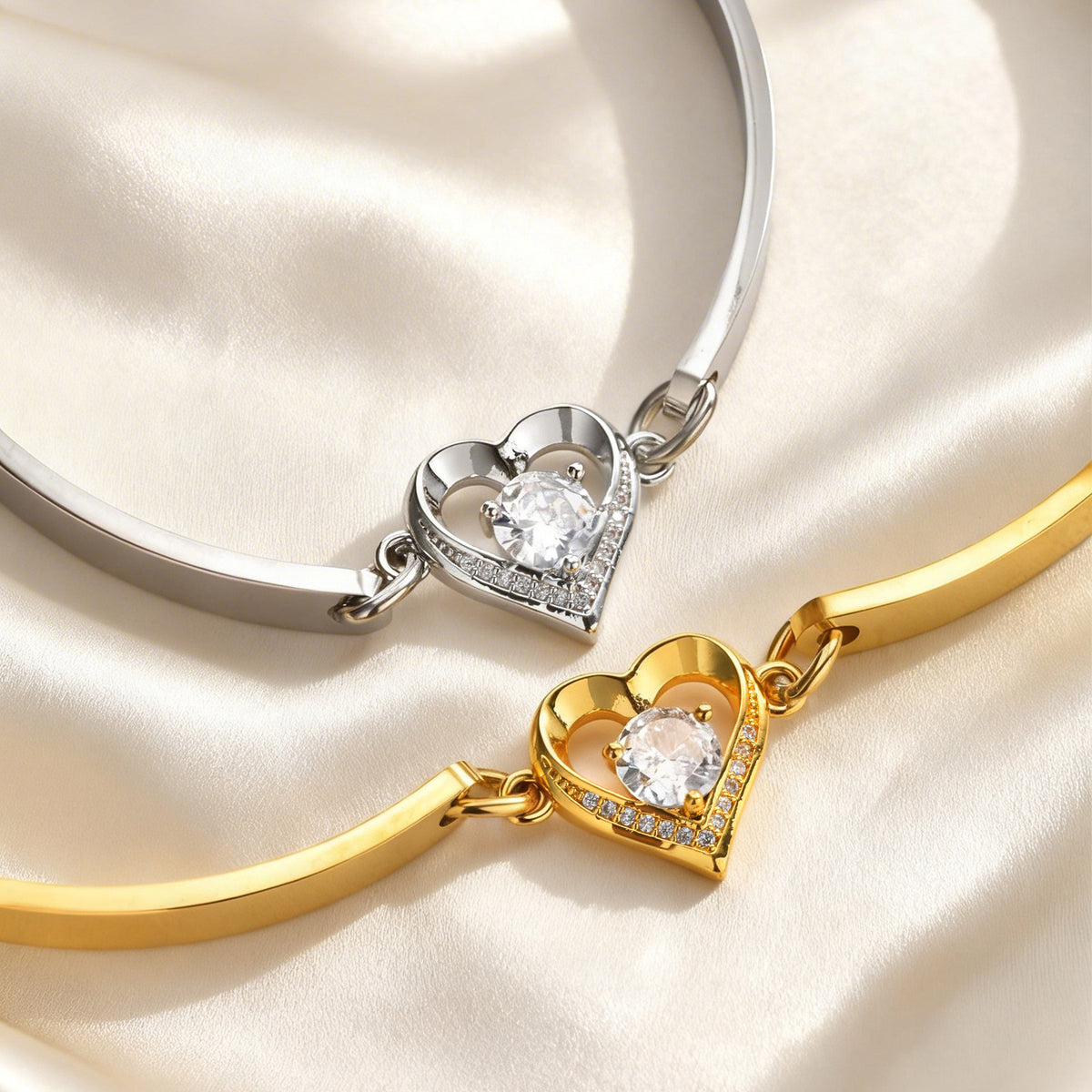 Heart Adjustable Copper Bracelet