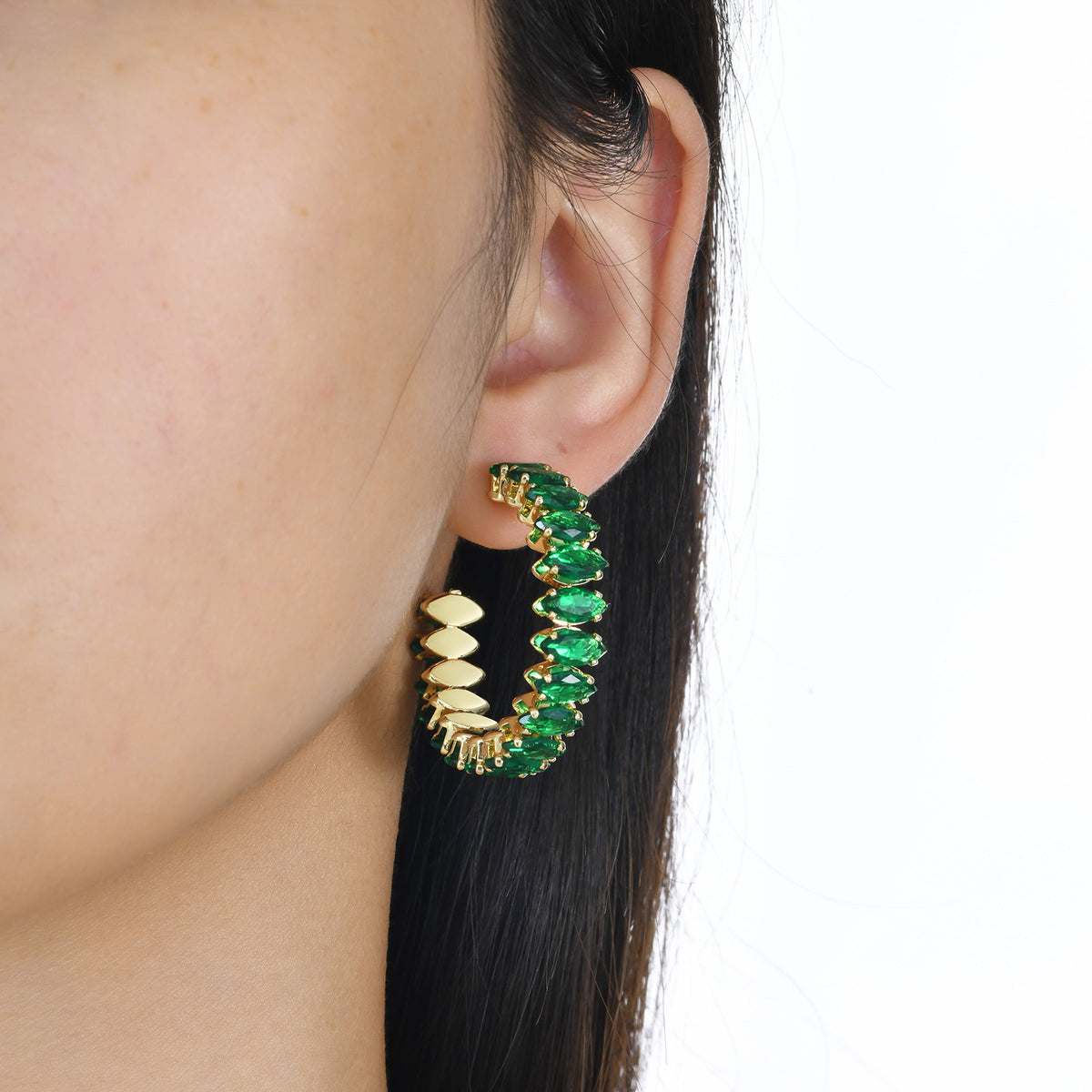 Zircon Geometric Earrings