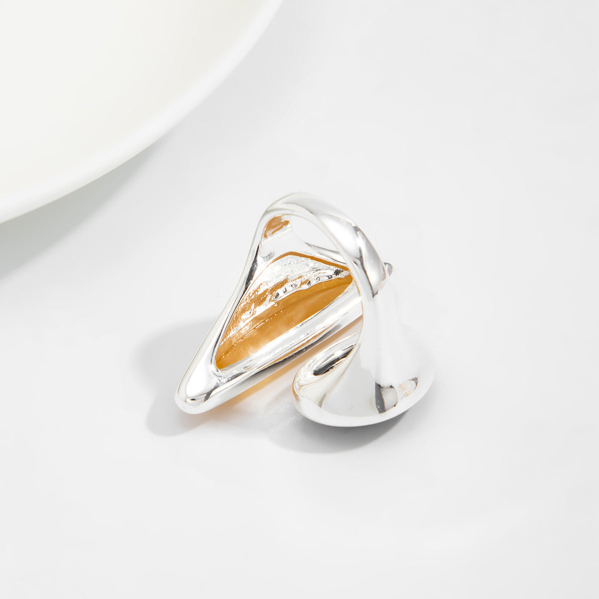 Planderful Vienna Verve Geometric Opening Ring For Women Bold Statement Jewelry Chic