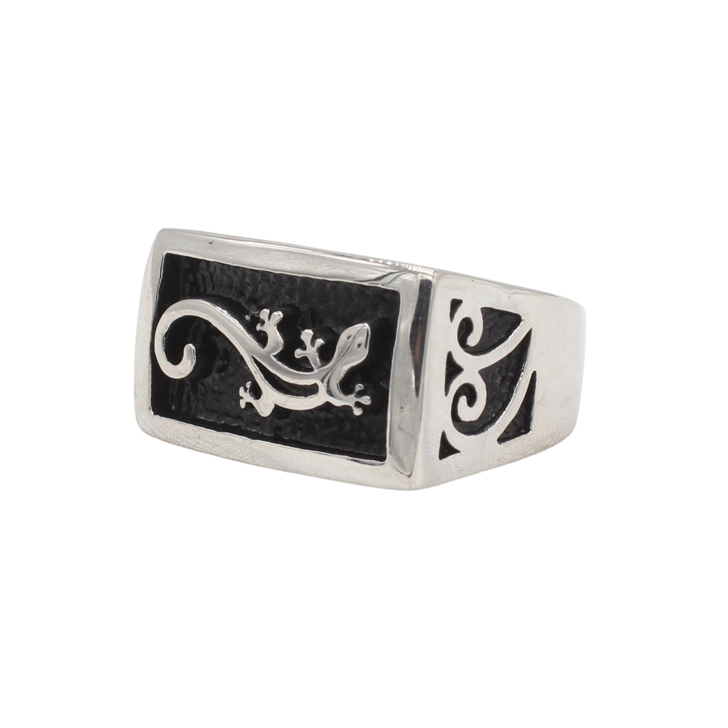 Planderful Everyday Genie Retro Lizard Men's Titanium Steel Ring – Personalized European and American Style