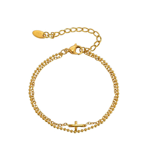 Cross Stainless Steel Bracelet