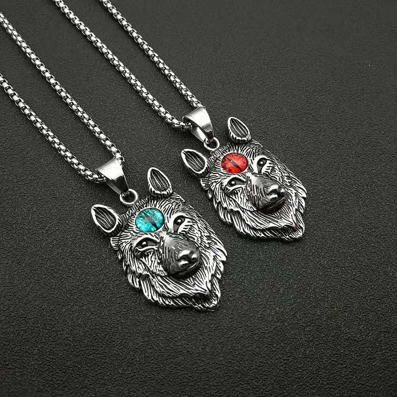 Steel Necklace – Vintage Nordic Vikings Punk Totem Pendant For Everyday Style Look