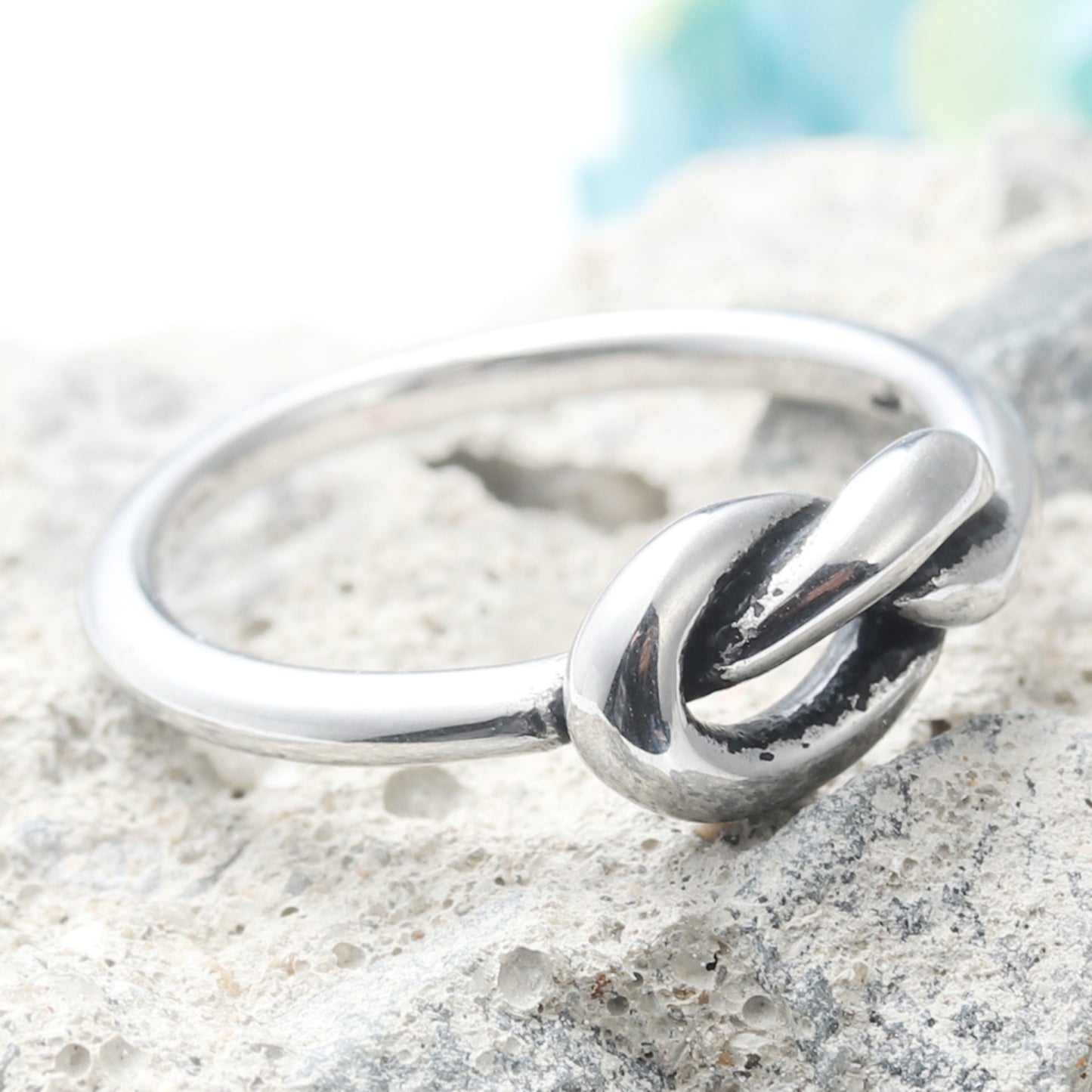 Titanium Steel Braided Knot Ring for Men - Retro Trendy Personalized Jewelry Accessory