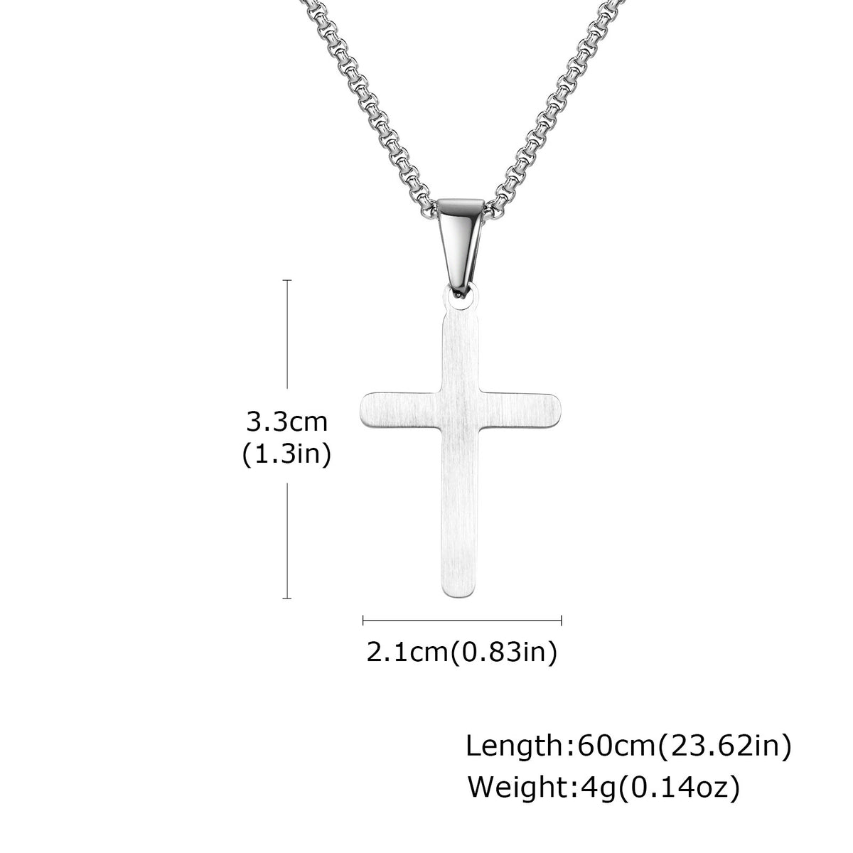 Cross Stainless Steel Necklace for Men