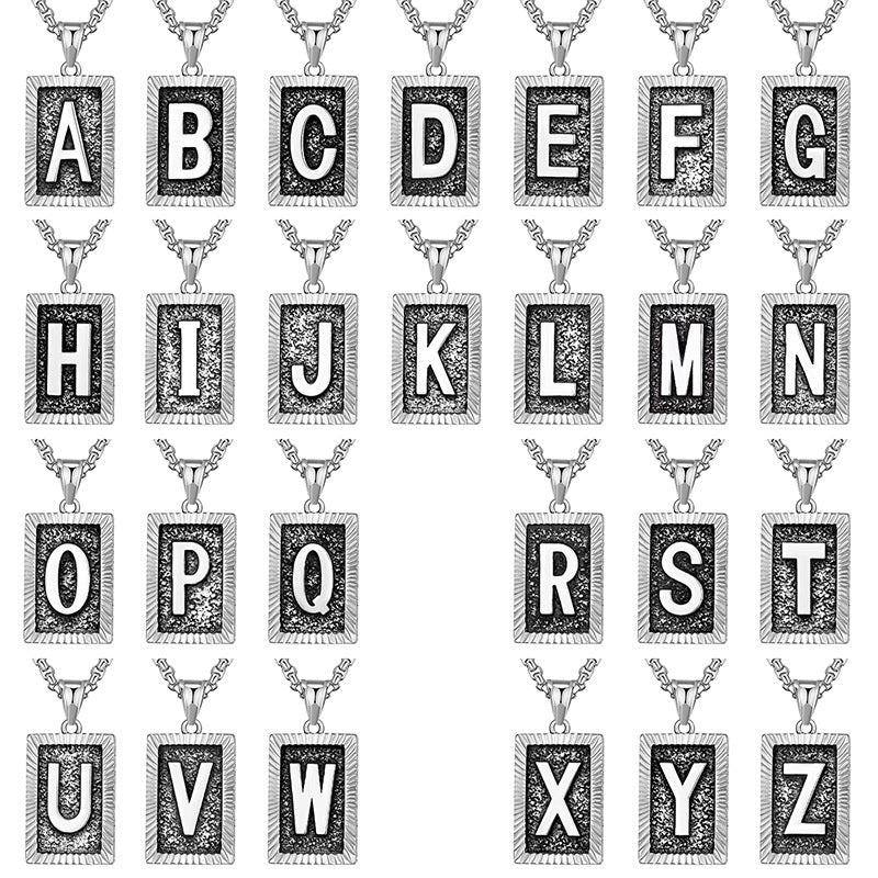 Steel Necklace – Dainty Brand Letter Pendant For Hip Hop Street Style Chain By Planderful