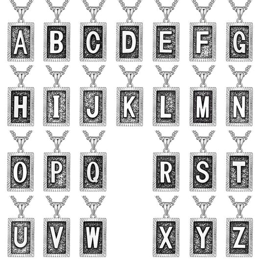 Steel Necklace – Dainty Brand Letter Pendant For Hip Hop Street Style Chain By Planderful