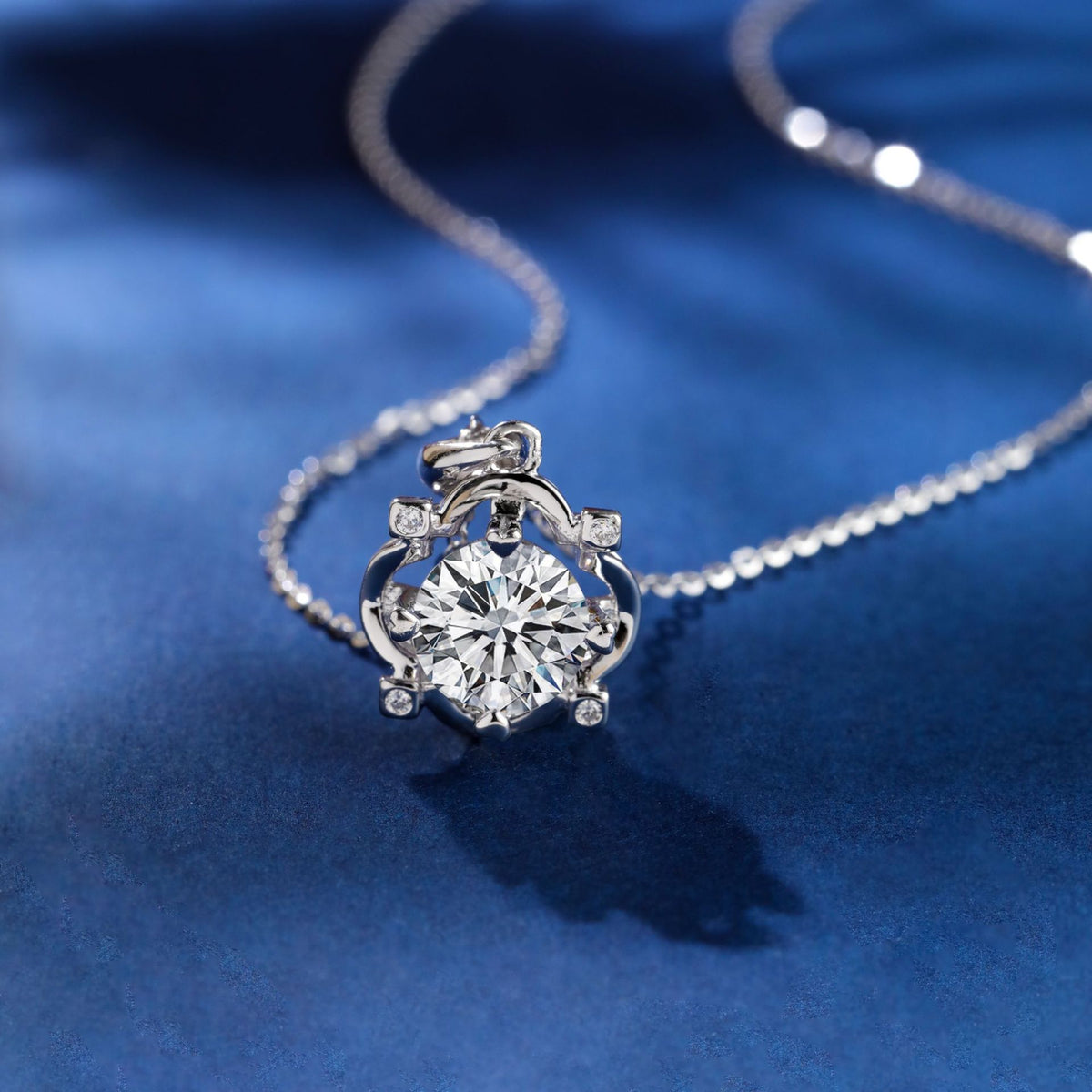 Clover Four-Leaf S925 Sterling Silver Women's Pendant Necklace